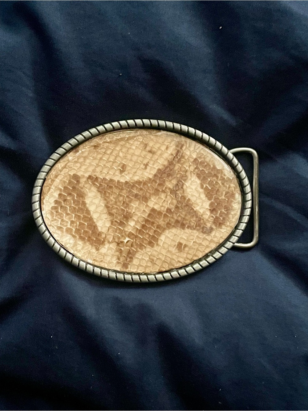 Snakeskin Belt Buckle